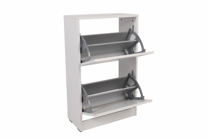Hanah Home Zapatero Blanco con 2 Cajones Hanah Home Zapatero Blanco con 2 Cajones